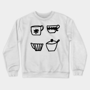 Cute Retro Cups Crewneck Sweatshirt